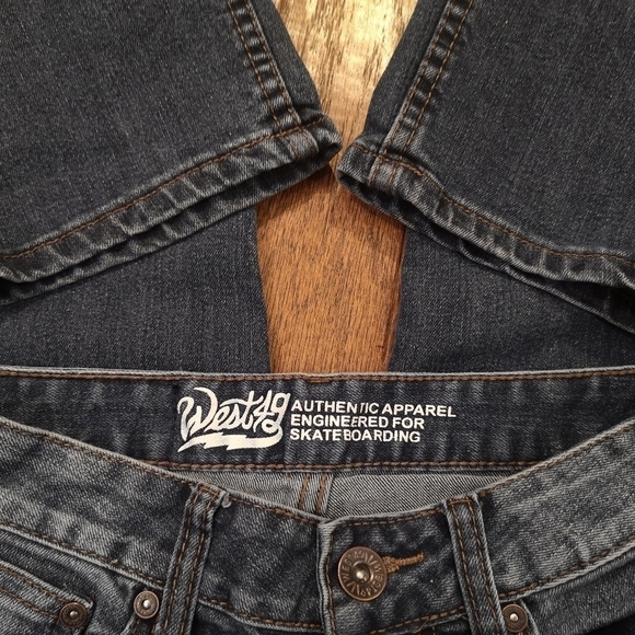 WEST 49 Kids Jeans, Blue, Relaxed Skateboarding Cut, Size 8 Kids - - Picture 6 of 8